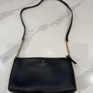 Kate Spade Black Crossbody Bag with Chain Strap
